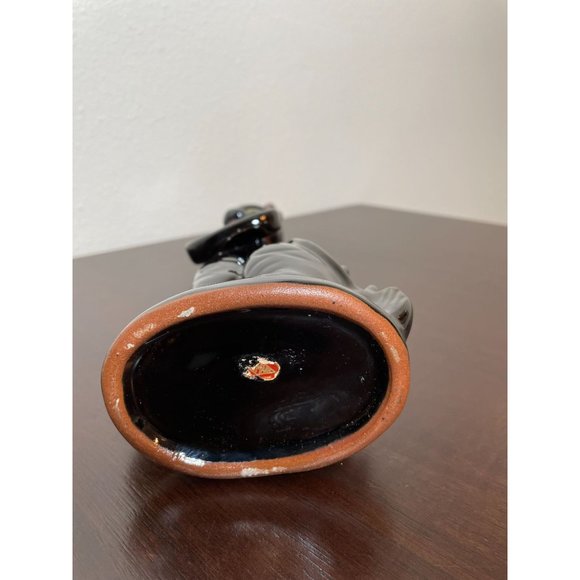 Vintage MCM Black Cat Whiskey Decanter - Artmark Japan - Fire Molded Clay - Picture 6 of 6